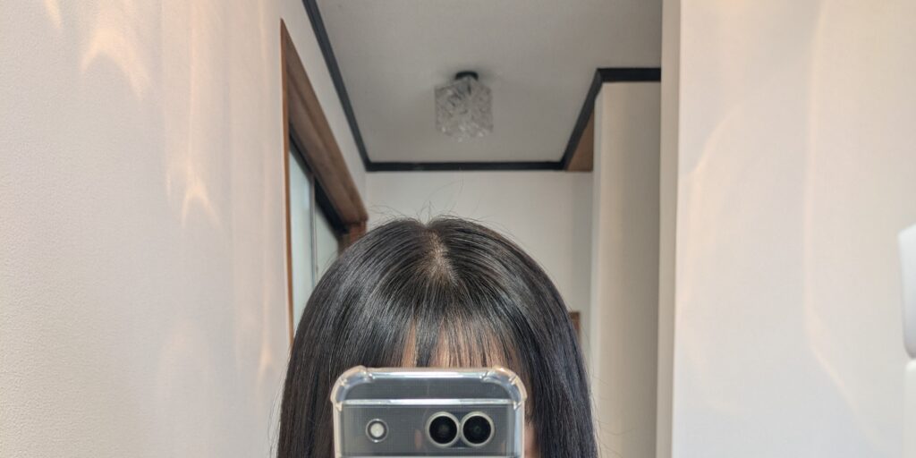ビオリス ボタニカルポイントヘアスティックを使用後1時間外出した状態